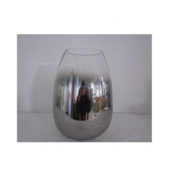 VASE TRANSPARENT GRIS FUME