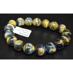 BRACELET 12MM BLUE ET GOLD...